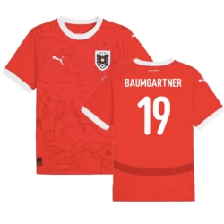 Baumgartner #19 Österreich Fußballtrikot EM 2024 Heimtrikot Herren