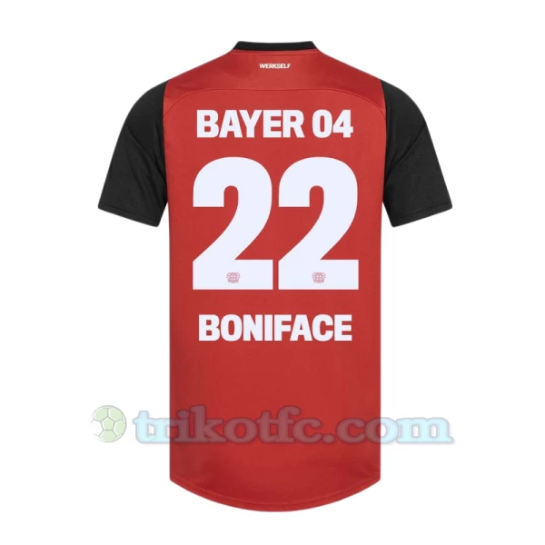 Bayer 04 Leverkusen Boniface #22 Fußballtrikot 2024-25 Heimtrikot Herren