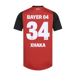 Bayer 04 Leverkusen Granit Xhaka #34 Fußballtrikots 2024-25 Heimtrikot Herren