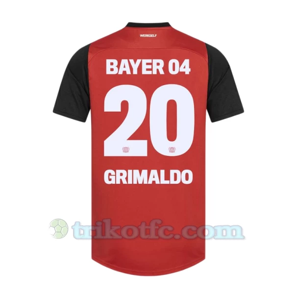 Bayer 04 Leverkusen Grimaldo #20 Fußballtrikot 2024-25 Heimtrikot Herren