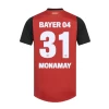 Bayer 04 Leverkusen Monamay #31 Fußballtrikot 2024-25 Heimtrikot Herren