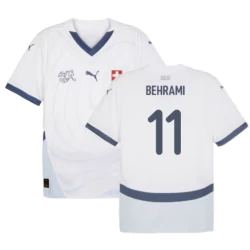 Behrami #11 Schweiz Fußballtrikot EM 2024 Auswärtstrikot Herren