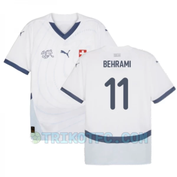 Behrami #11 Schweiz Fußballtrikots EM 2024 Auswärtstrikot Herren