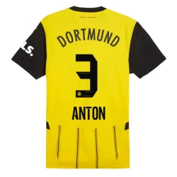 BVB Borussia Dortmund Anton #3 Fußballtrikots 2024-25 Heimtrikot Herren