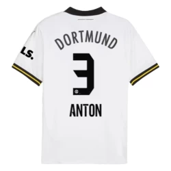 BVB Borussia Dortmund Fußballtrikot Anton #3 2024-25 Ausweichtrikot Herren