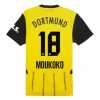 BVB Borussia Dortmund Moukoko #18 Fußballtrikot 2024-25 Heimtrikot Herren