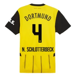 BVB Borussia Dortmund N. Schlotterbeck #4 Fußballtrikot 2024-25 Heimtrikot Herren