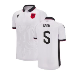 Cana #5 Albanien Fußballtrikot EM 2024 Auswärtstrikot Herren