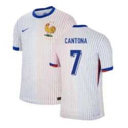 Cantona #7 Frankreich Fußballtrikot EM 2024 Auswärtstrikot Herren