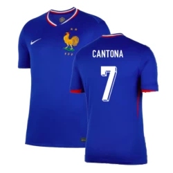 Cantona #7 Frankreich Fußballtrikot EM 2024 Heimtrikot Herren