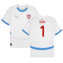 Cech #1 Tschechien Fußballtrikot EM 2024 Auswärtstrikot Herren