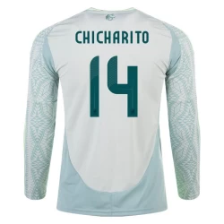 Chicharito #14 Mexiko Fußballtrikot Copa America 2024 Auswärtstrikot Herren Langarm