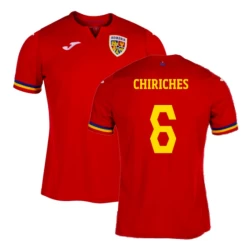 Chiriches #6 Rumänien Fußballtrikot EM 2024 Auswärtstrikot Herren