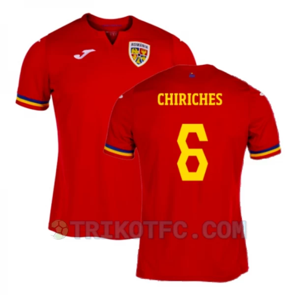 Chiriches #6 Rumänien Fußballtrikots EM 2024 Auswärtstrikot Herren