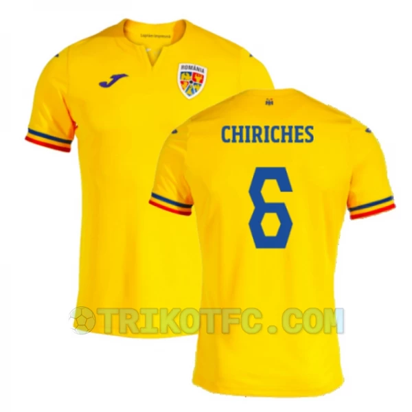 Chiriches #6 Rumänien Fußballtrikots EM 2024 Heimtrikot Herren