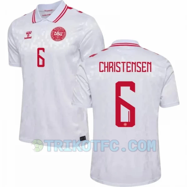 Christensen #6 Dänemark Fußballtrikots EM 2024 Auswärtstrikot Herren