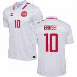 Christian Eriksen #10 Dänemark Fußballtrikots EM 2024 Auswärtstrikot Herren
