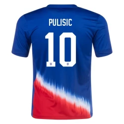 Christian Pulisic #10 USA Fußballtrikot Copa America 2024 Auswärtstrikot Herren