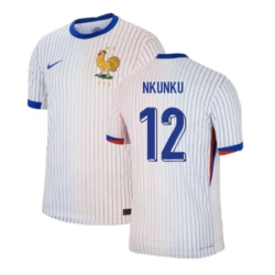 Christopher Nkunku #12 Frankreich Fußballtrikot EM 2024 Auswärtstrikot Herren