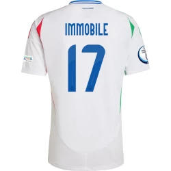 Ciro Immobile #17 Italien Fußballtrikot EM 2024 Auswärtstrikot Herren