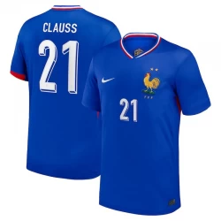 Clauss #21 Frankreich Fußballtrikots EM 2024 Heimtrikot Herren