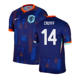 Cruyff #14 Niederlande Fußballtrikot EM 2024 Auswärtstrikot Herren