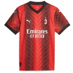 Damen AC Milan Fußballtrikot 2023-24 Heimtrikot