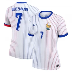 Damen Antoine Griezmann #7 Frankreich Fußballtrikots EM 2024 Auswärtstrikot