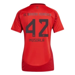 Damen FC Bayern München Jamal Musiala #42 Fußballtrikot 2024-25 Heimtrikot