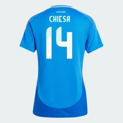 Damen Federico Chiesa #14 Italien Fußballtrikot EM 2024 Heimtrikot