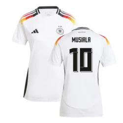 Damen Jamal Musiala #10 Deutschland Fußballtrikot EM 2024 Heimtrikot