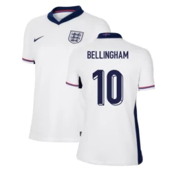 Damen Jude Bellingham #10 England Fußballtrikot EM 2024 Heimtrikot