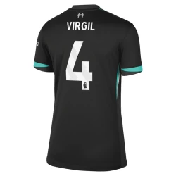 Damen Liverpool FC Fußballtrikot 2024-25 Virgil van Dijk #4 Auswärtstrikot