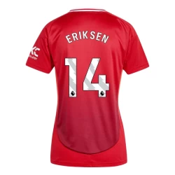 Damen Manchester United Christian Eriksen #14 Fußballtrikot 2024-25 Heimtrikot