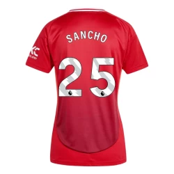 Damen Manchester United Jadon Sancho #25 Fußballtrikot 2024-25 Heimtrikot