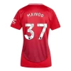 Damen Manchester United Kobbie Mainoo #37 Fußballtrikot 2024-25 Heimtrikot