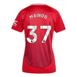 Damen Manchester United Kobbie Mainoo #37 Fußballtrikot 2024-25 Heimtrikot