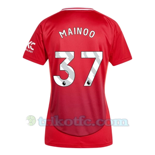 Damen Manchester United Kobbie Mainoo #37 Fußballtrikot 2024-25 Heimtrikot