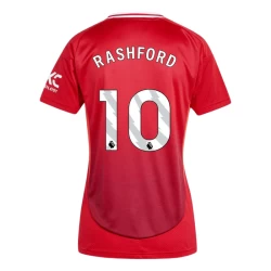 Damen Manchester United Marcus Rashford #10 Fußballtrikot 2024-25 Heimtrikot