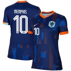 Damen Memphis Depay #10 Niederlande Fußballtrikots EM 2024 Auswärtstrikot