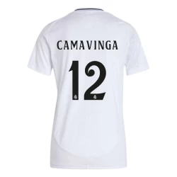 Damen Real Madrid Eduardo Camavinga #12 Fußballtrikots 2024-25 Heimtrikot