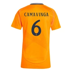 Damen Real Madrid Fußballtrikot 2024-25 Eduardo Camavinga #6 Auswärtstrikot