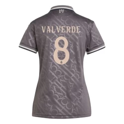 Damen Real Madrid Fußballtrikot Federico Valverde #8 2024-25 Ausweichtrikot