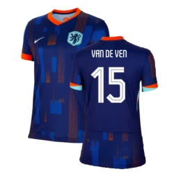 Damen Van De Ven #15 Niederlande Fußballtrikot EM 2024 Auswärtstrikot