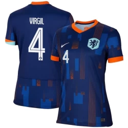 Damen Virgil van Dijk #4 Niederlande Fußballtrikot EM 2024 Auswärtstrikot