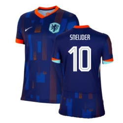 Damen Wesley Sneijder #10 Niederlande Fußballtrikot EM 2024 Auswärtstrikot