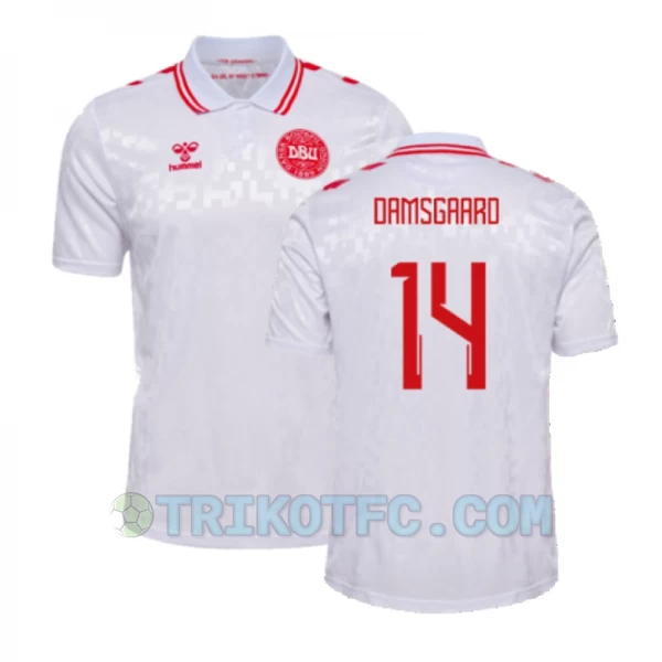 Damsgaard #14 Dänemark Fußballtrikots EM 2024 Auswärtstrikot Herren