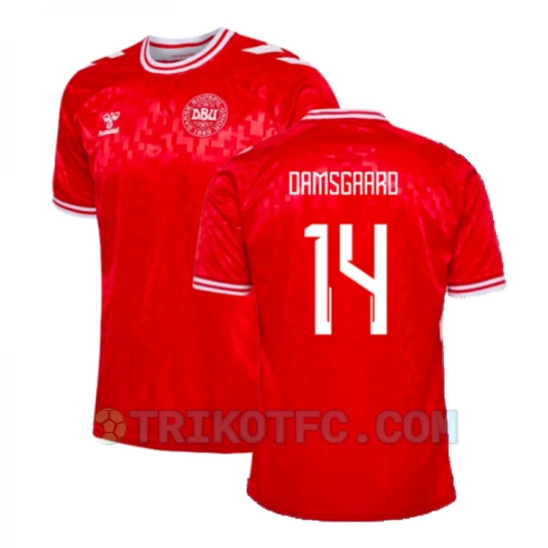Damsgaard #14 Dänemark Fußballtrikots EM 2024 Heimtrikot Herren