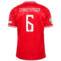 Dänemark Christensen #6 Fußballtrikot 2024 Heimtrikot Herren