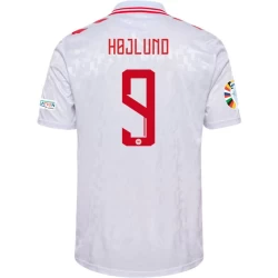 Dänemark Fußballtrikot 2024 Rasmus Højlund #9 Auswärtstrikot Herren